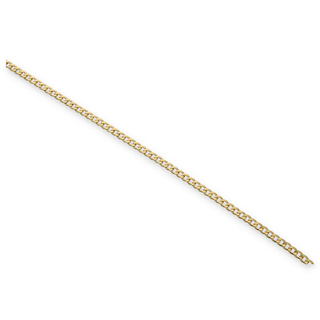 Gold Curb Bracelet 18KT - FKJBRL18KU6125 - Image 2