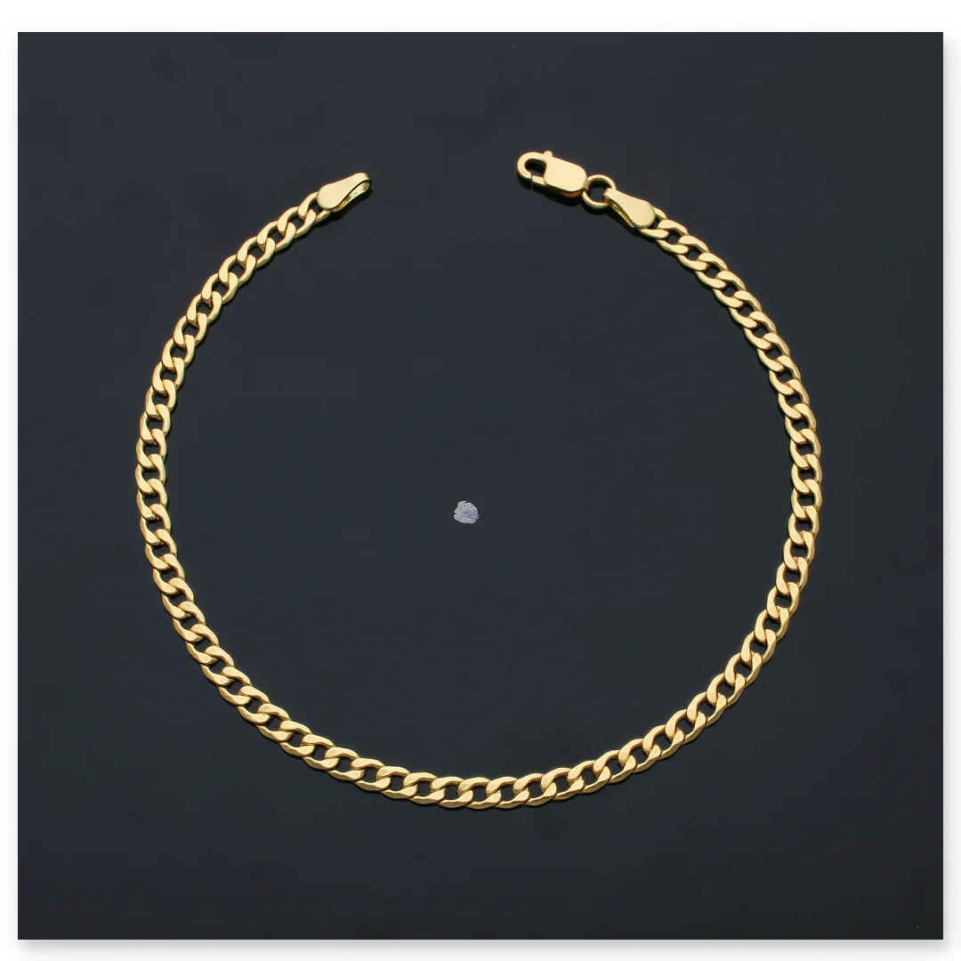Gold Curb Bracelet 18KT - FKJBRL18KU6125 - Image 3