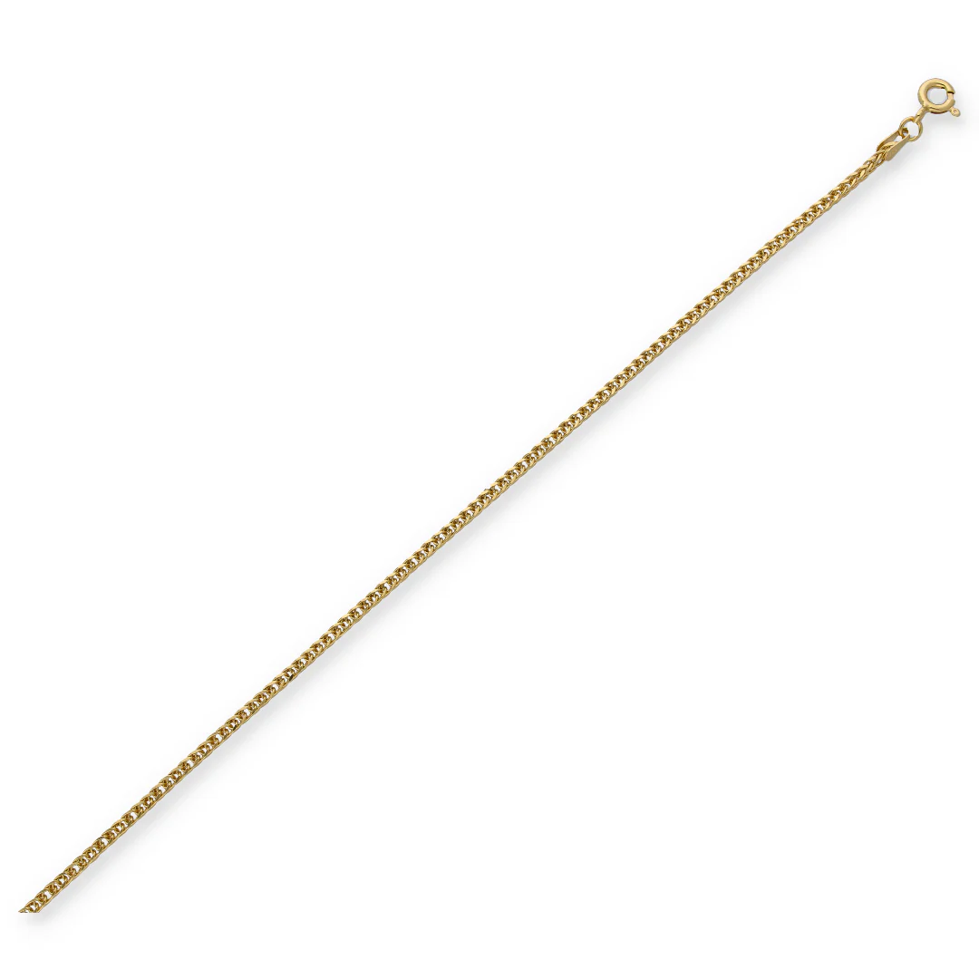 Gold Curb Bracelet 18KT - FKJBRL18KU6339 - Image 2