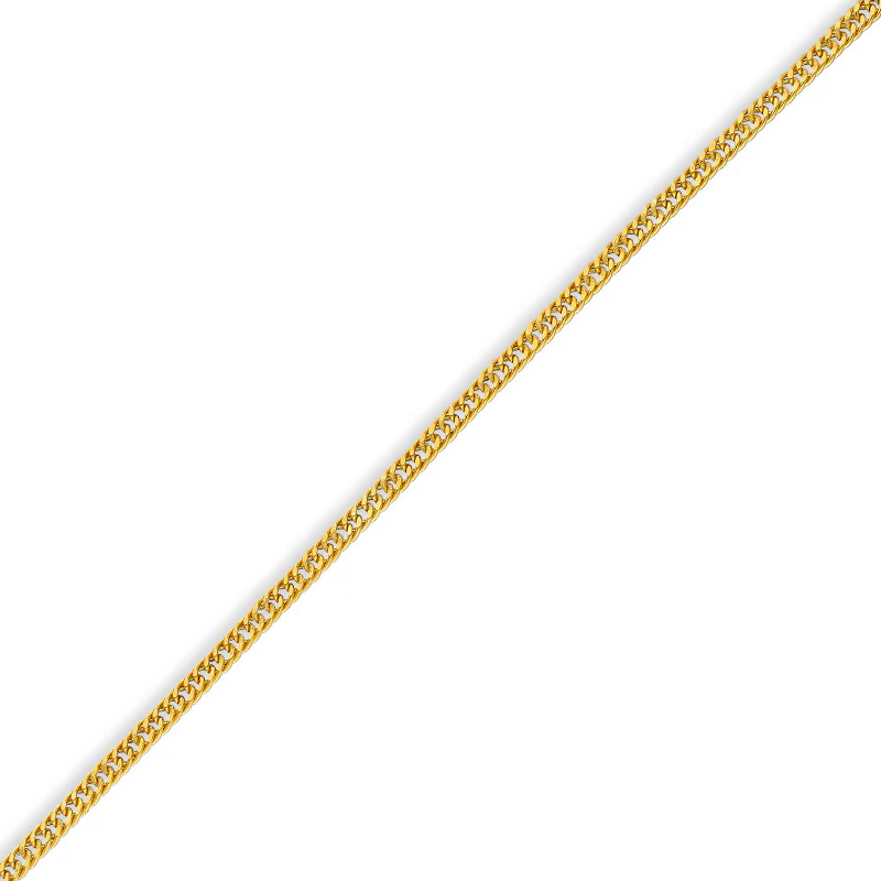 Gold Curb Bracelet 21KT - FKJBRL21KU6057 - Image 2