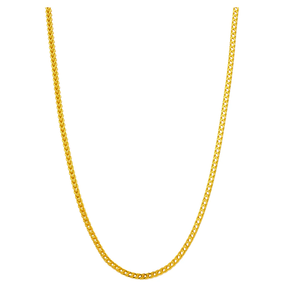 Gold Curb Chain 22KT - FKJCN22KU6625 - Image 2