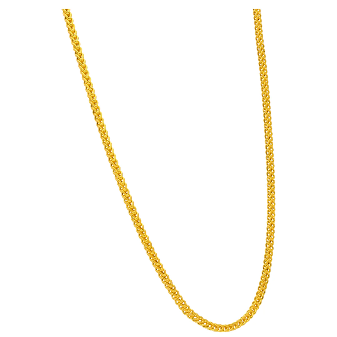 Gold Curb Chain 22KT - FKJCN22KU6625 - Image 3
