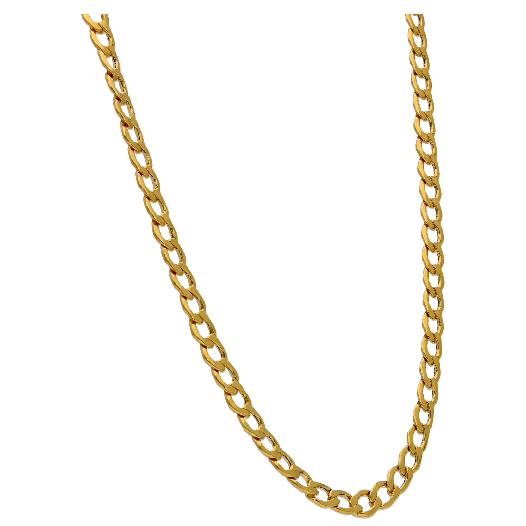 Gold Curb Chain 22KT - FKJCN22KU6627 - Image 3