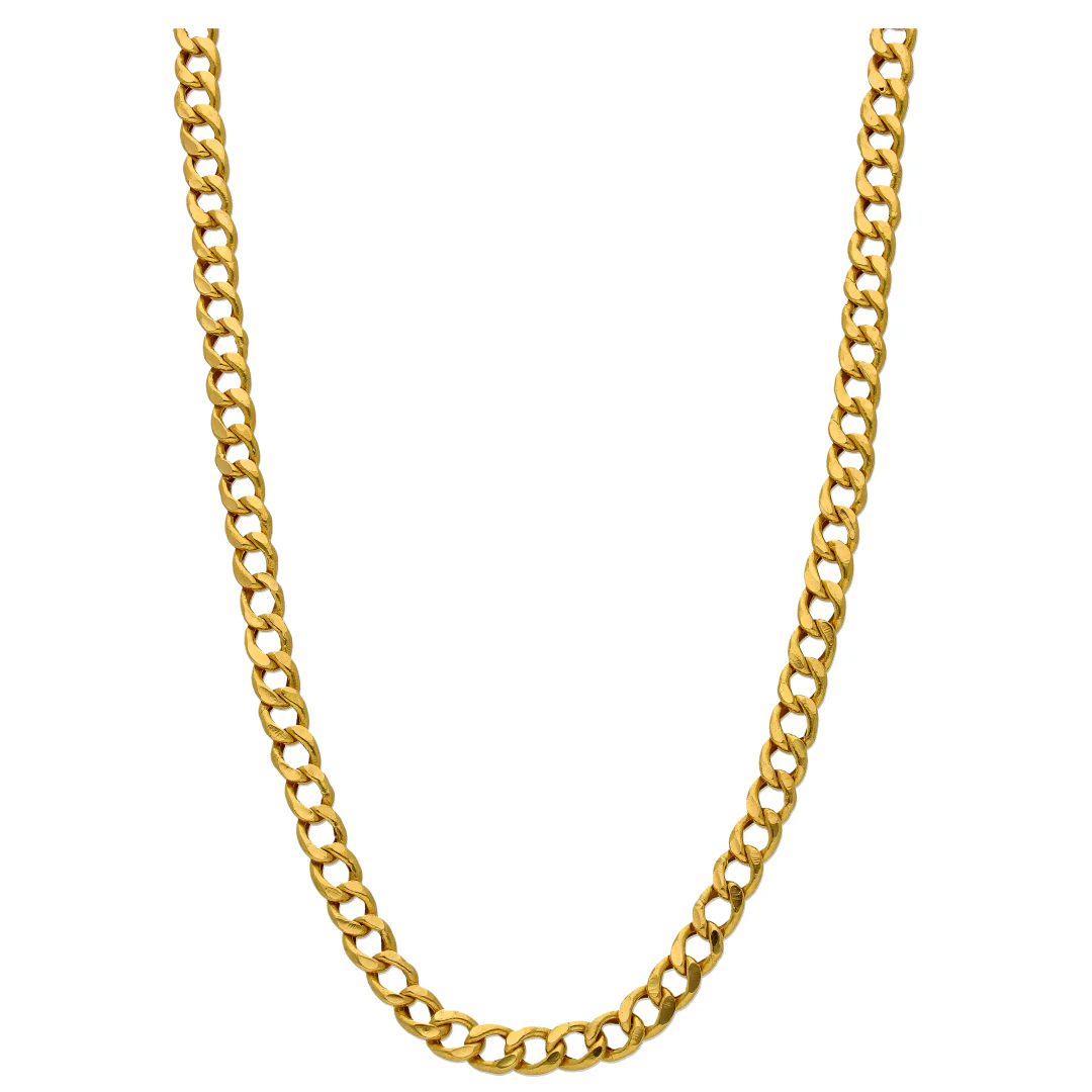 Gold Curb Chain 22KT - FKJCN22KU6631 - Image 2