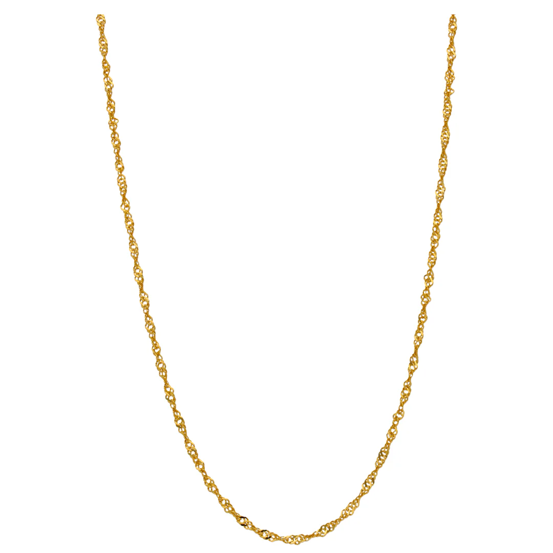 Gold Disco Chain 22KT - FKJCN22KU6646 - Image 2