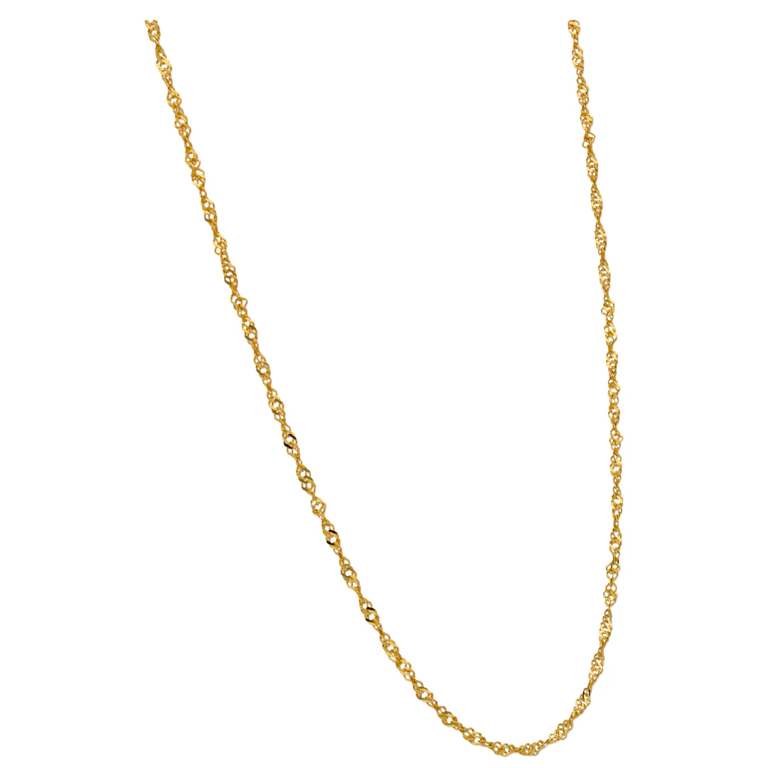 Gold Disco Chain 22KT - FKJCN22KU6646 - Image 3