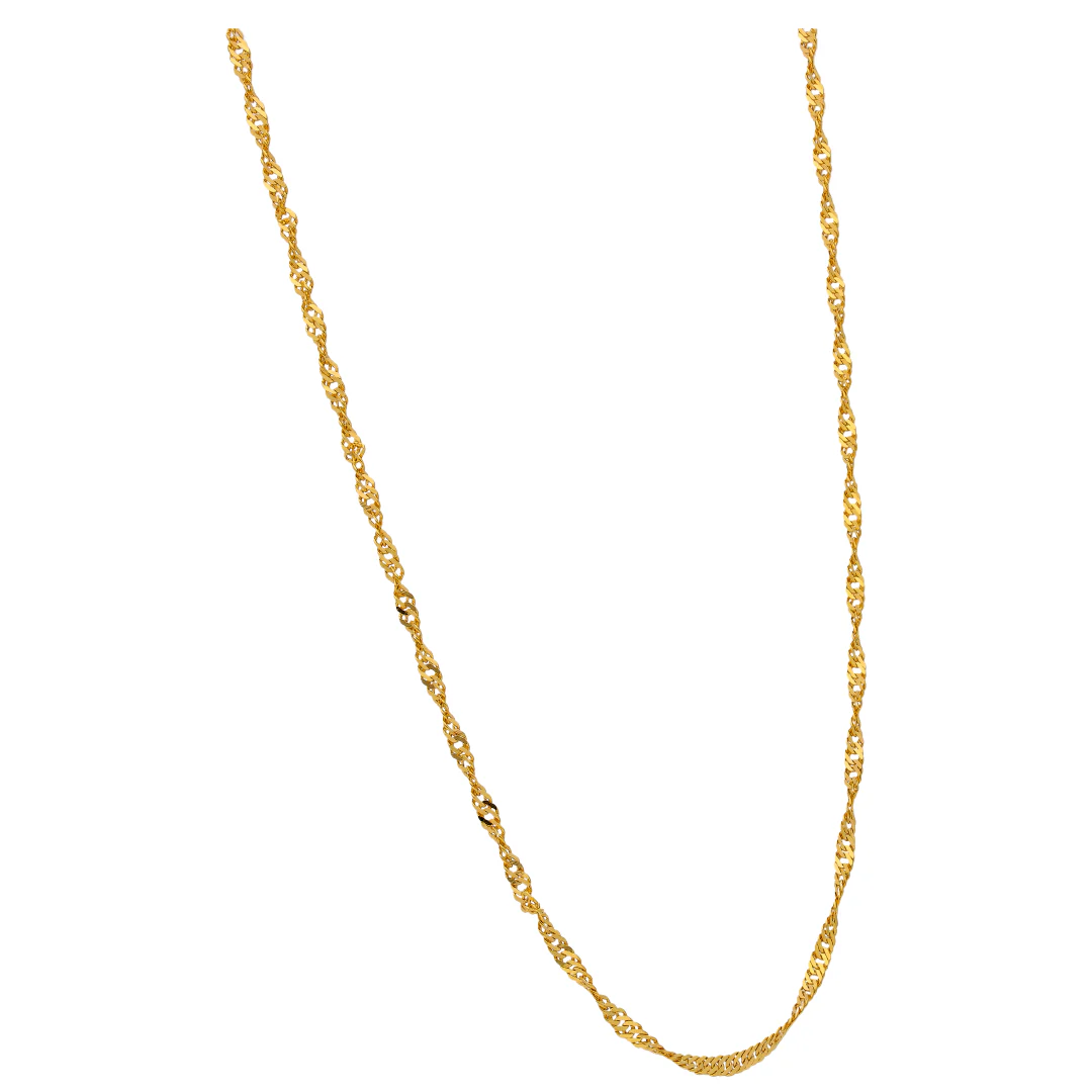 Gold Disco Chain 22KT - FKJCN22KU6648 - Image 2