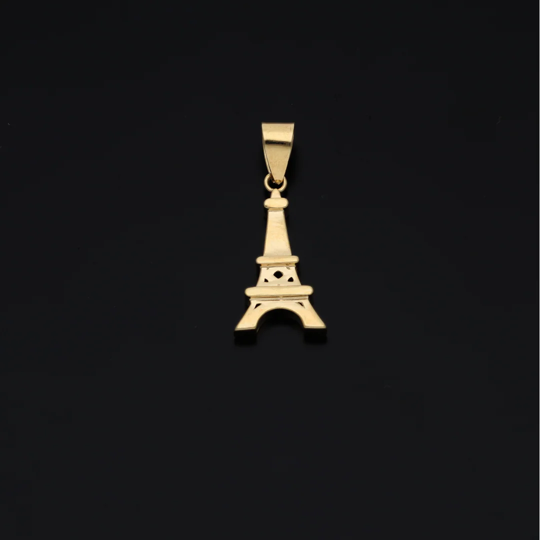 Gold Eiffel Tower Pendant 18KT - FKJPND18KU6144 - Image 2