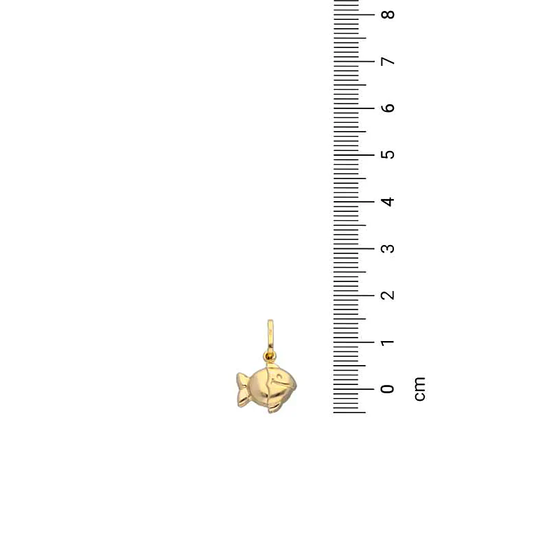 Gold Fish Pendant 18KT - FKJPND18KU1118 - Image 2