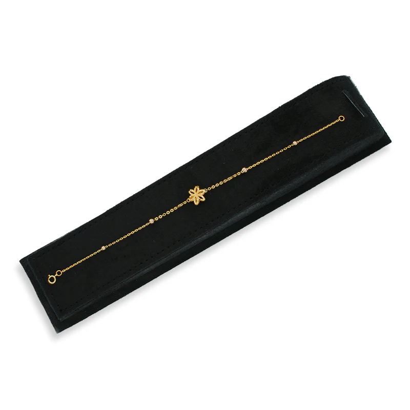 Gold Flower Shaped Bracelet 21KT - FKJBRL21KU6040 - Image 4
