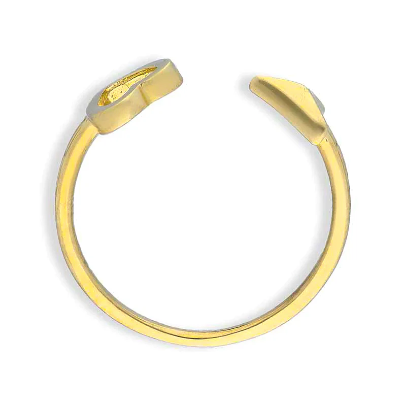 Gold Heart and Arrow Ring 18KT - FKJRN18KU2106 - Image 4
