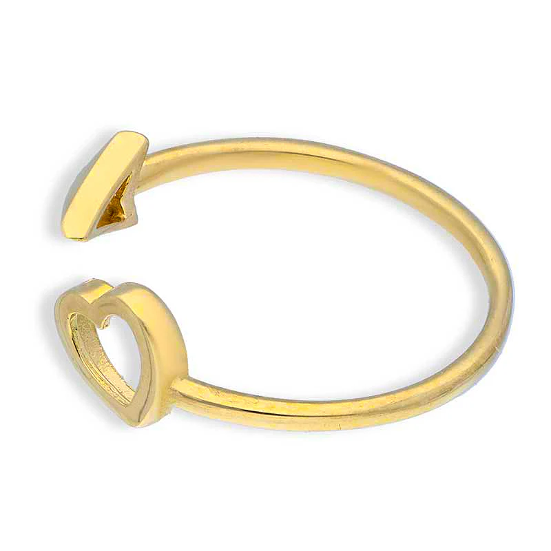 Gold Heart and Arrow Ring 18KT - FKJRN18KU2106 - Image 6