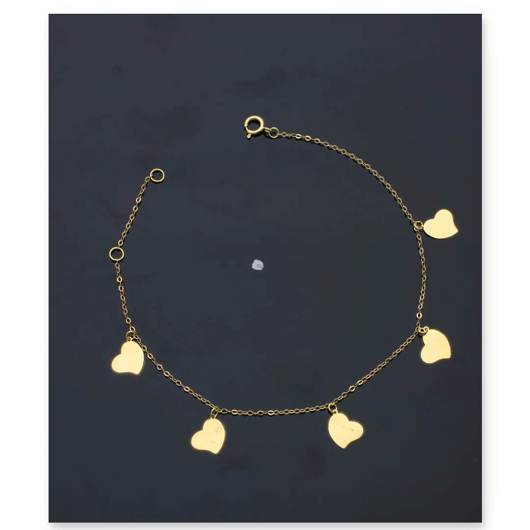 Gold Heart Bracelet 18KT - FKJBRL18KU6117 - Image 3