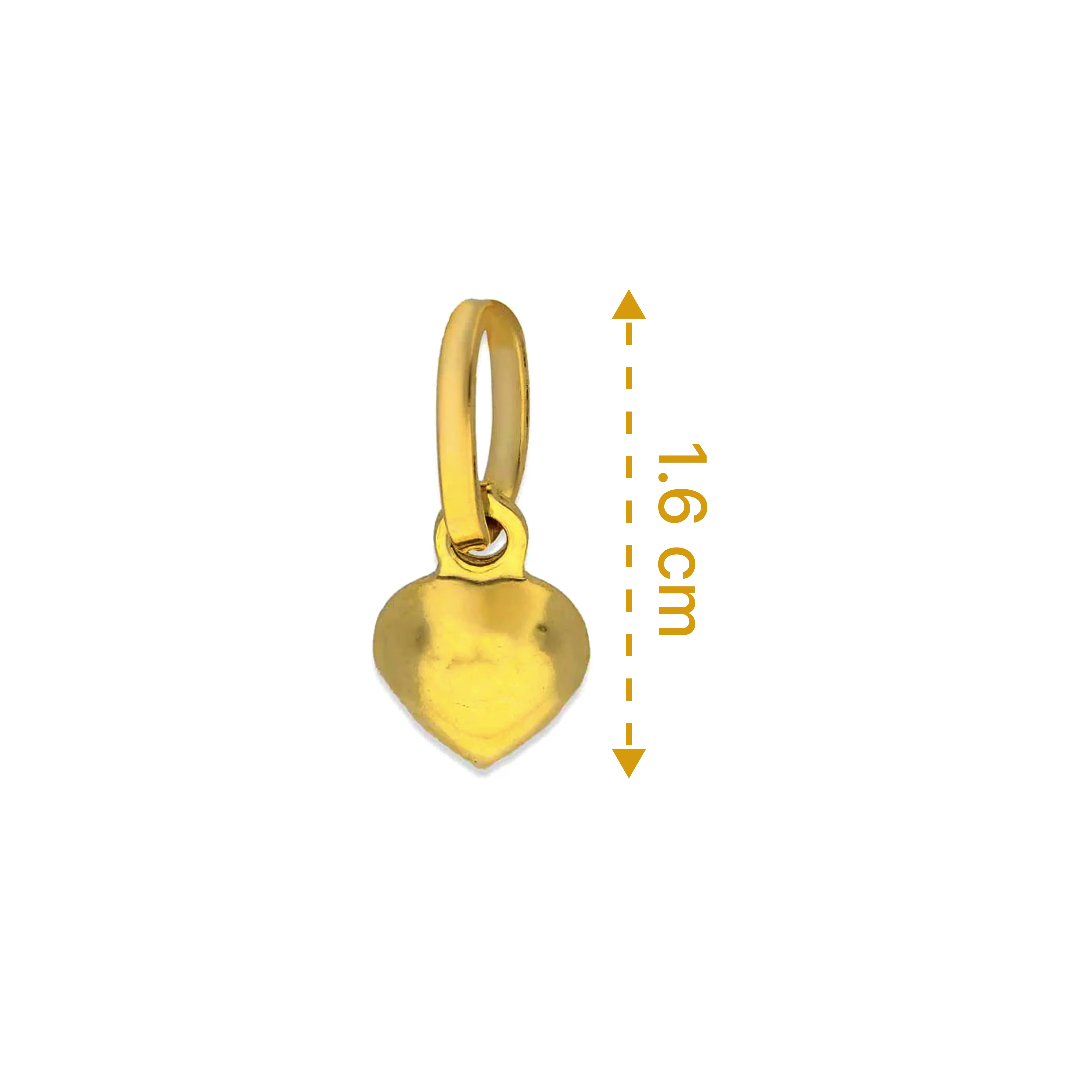 Gold Heart Pendant 18KT - FKJPND18KU1085 - Image 2