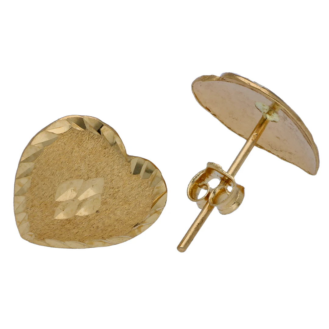 Gold Heart Shaped Pendant Set 18KT - FKJNKLST18KU6481 - Image 3