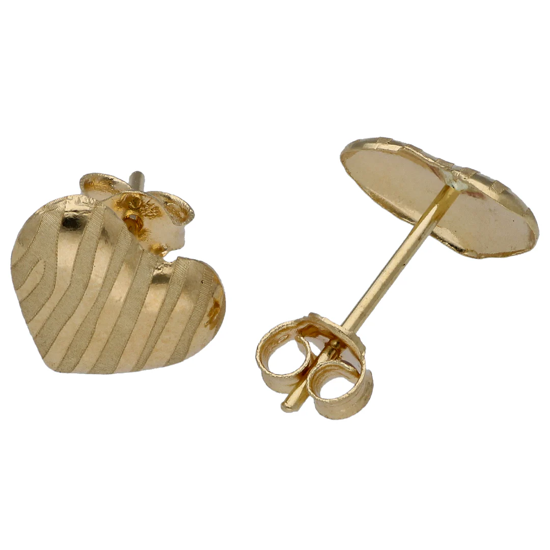 Gold Heart Shaped Pendant Set 18KT - FKJNKLST18KU6487 - Image 4