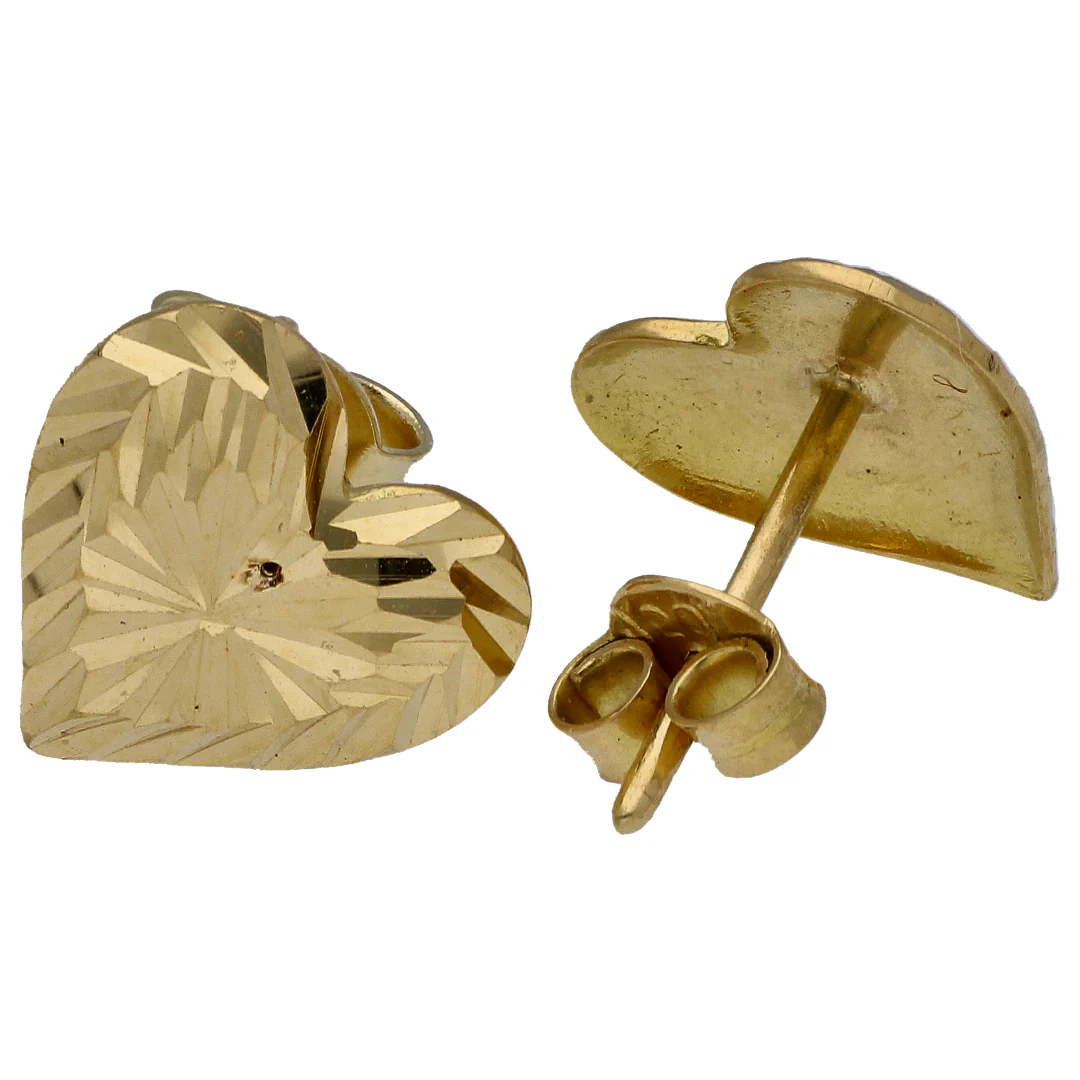 Gold Heart Shaped Pendant Set 18KT - FKJNKLST18KU6495 - Image 4