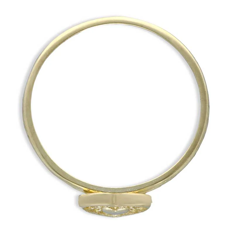 Gold Heart Shaped Ring 18KT - FKJRN18KU2016 - Image 4