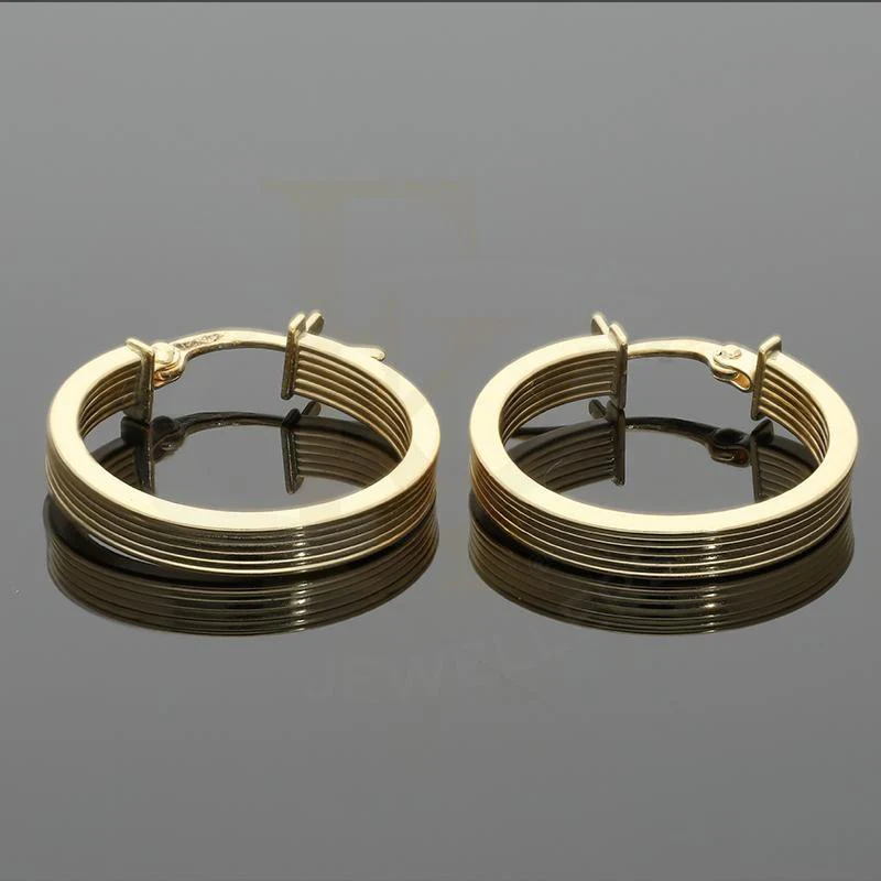 Gold Hoop Earrings 18KT - FKJERN18K2419 - Image 3