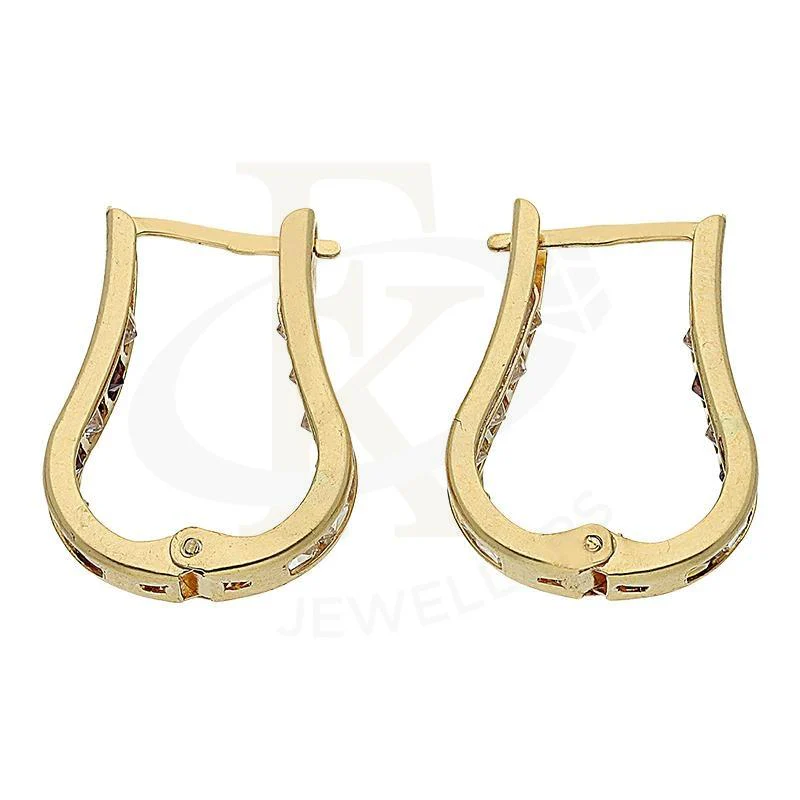 Gold Huggies Earrings 18KT - FKJERN18K2422 - Image 2