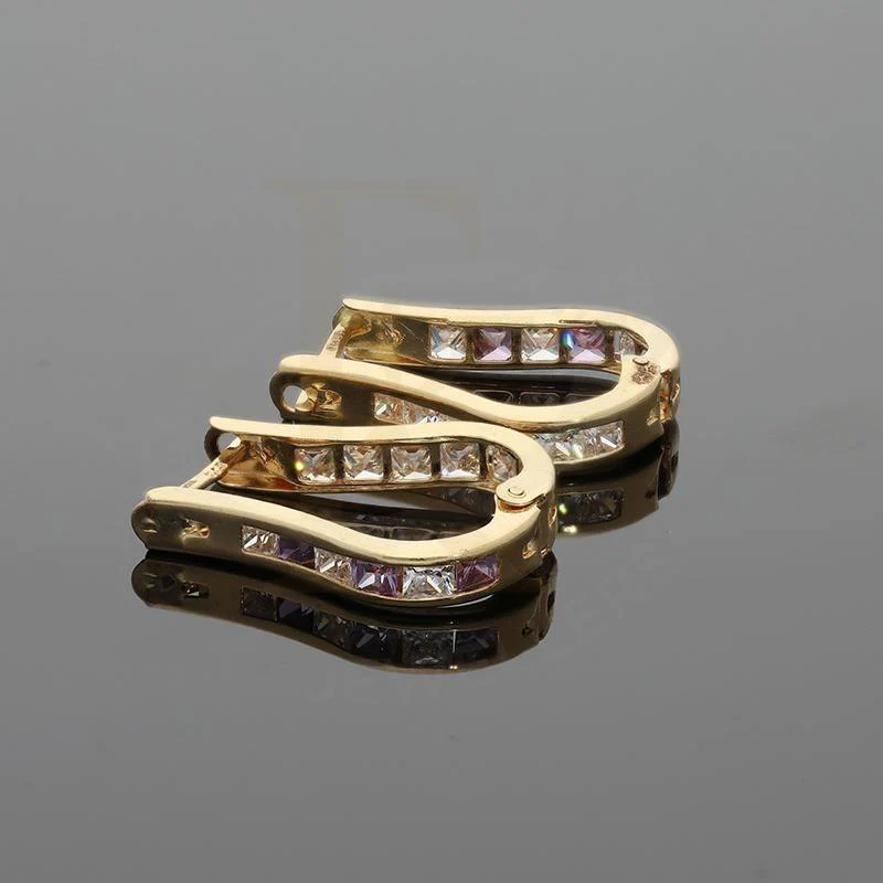 Gold Huggies Earrings 18KT - FKJERN18K2422 - Image 3