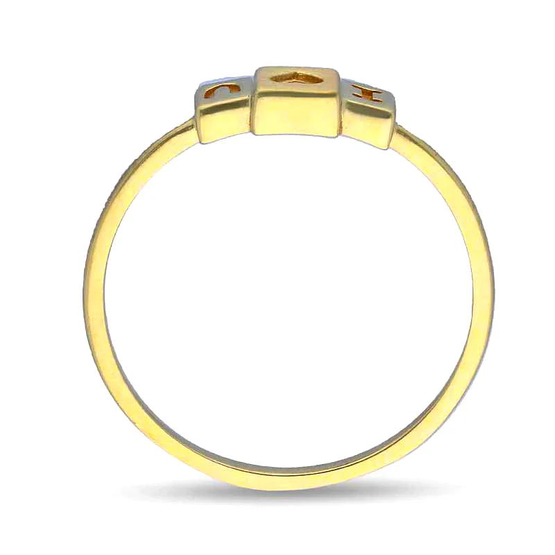 Gold I Love You Ring 18KT - FKJRN18KU2105 - Image 4