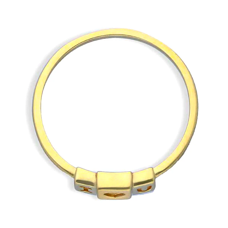 Gold I Love You Ring 18KT - FKJRN18KU2105 - Image 5