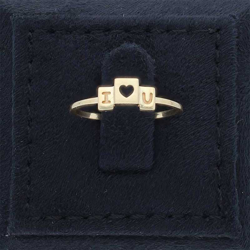 Gold I Love You Ring 18KT - FKJRN18KU2105 - Image 8