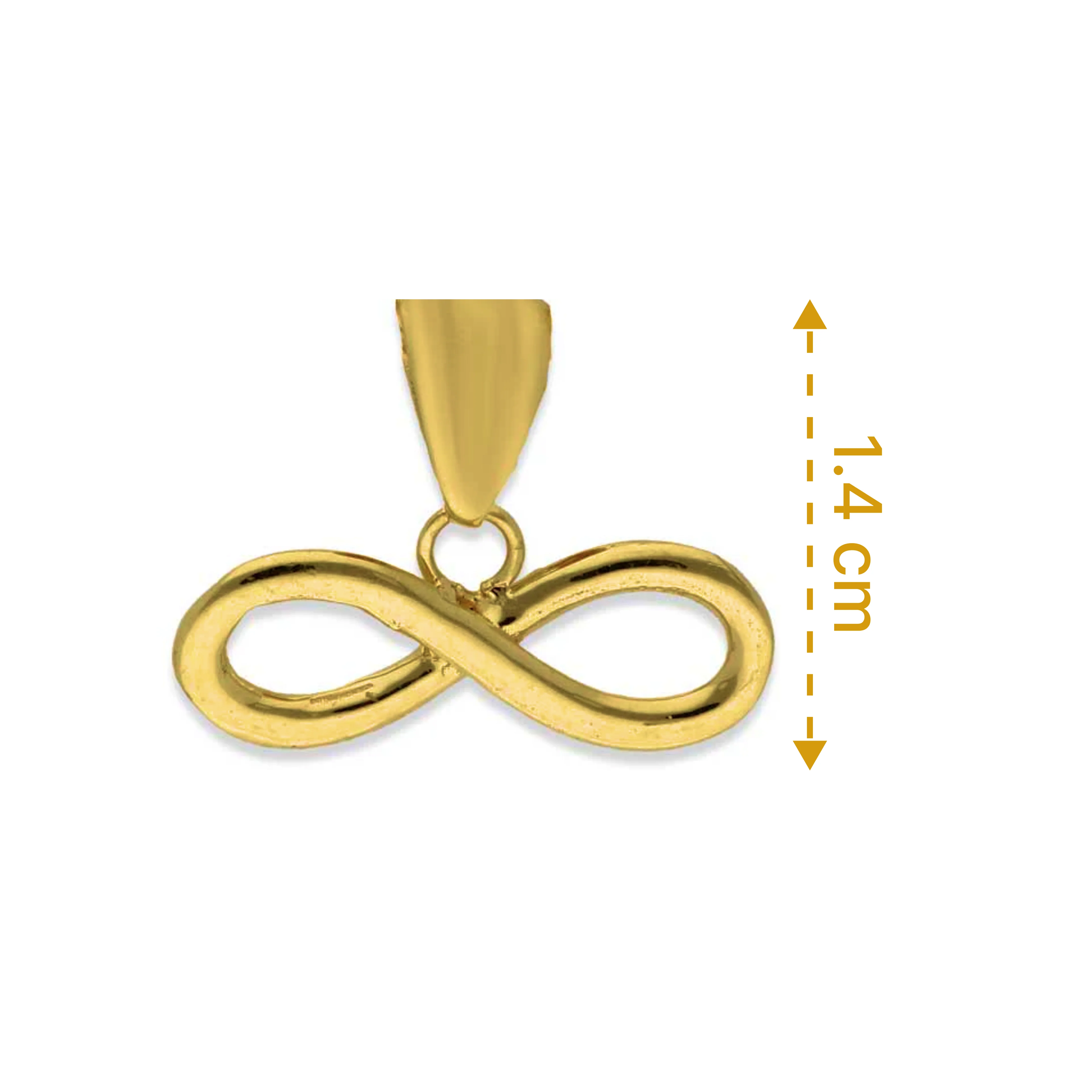 Gold Infinity Pendant 18KT - FKJPND18KU1088 - Image 2