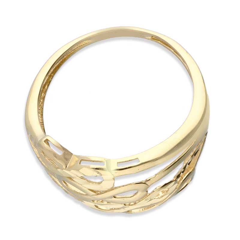 Gold Infinity Shaped Ring 18KT - FKJRN18KU2028 - Image 6