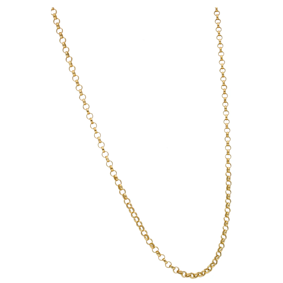 Gold Interlink Chain 18KT - FKJCN18KU6594 - Image 3