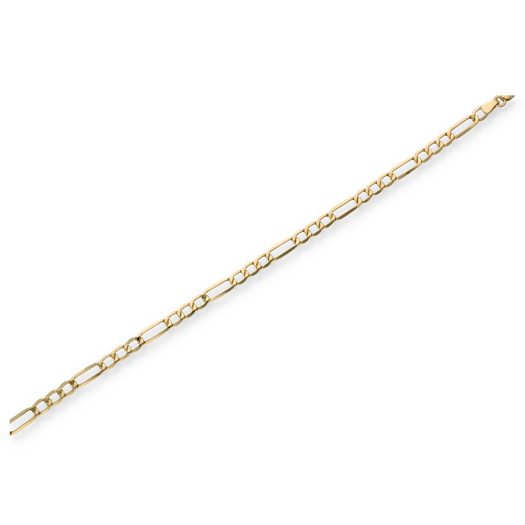 Gold Interlink Rectangle Shaped Bracelet 18KT - FKJBRL18KU6358 - Image 2