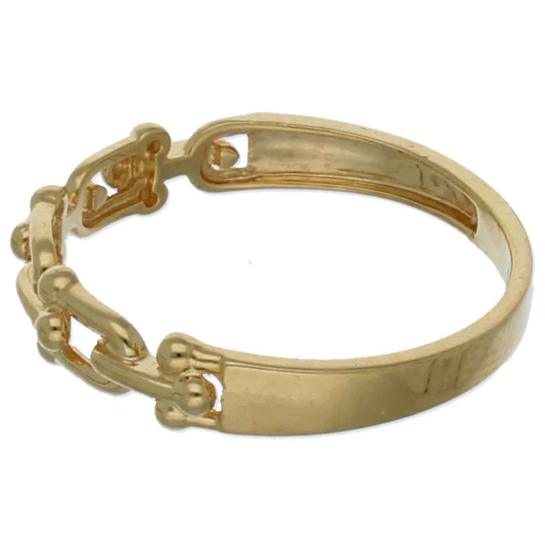 Gold Interlink Ring 18KT - FKJRN18KU6386 - Image 2