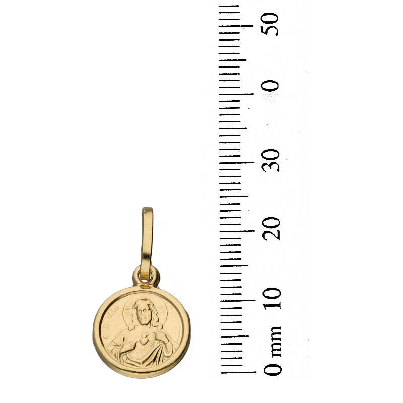 Gold Jesus Christ Pendant 18KT - FKJPND18KU1091 - Image 2