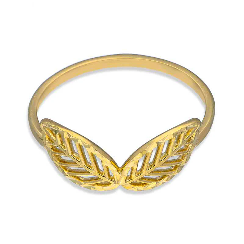 Gold Leaf Ring 18KT - FKJRN18KU2098 - Image 2