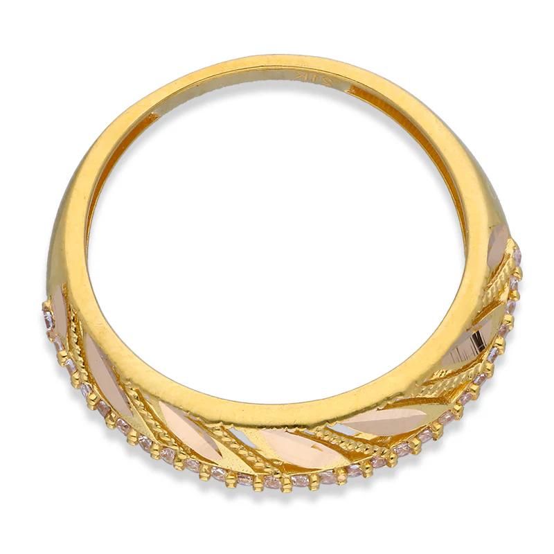 Gold Leaf Ring 21KT - FKJRN21KU2109 - Image 5