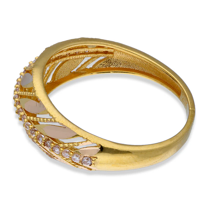 Gold Leaf Ring 21KT - FKJRN21KU2109 - Image 6