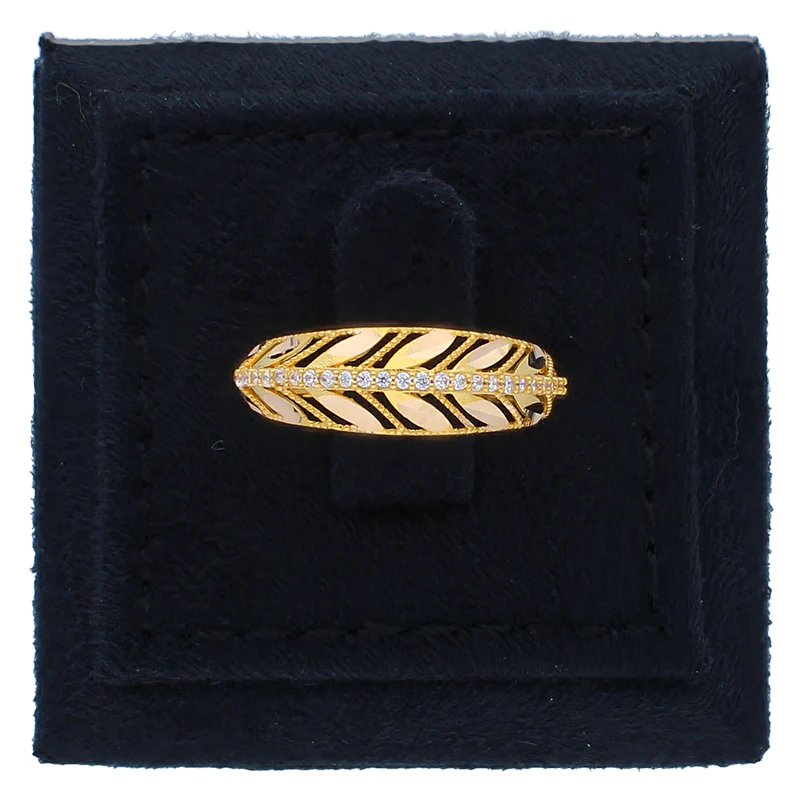 Gold Leaf Ring 21KT - FKJRN21KU2109 - Image 8