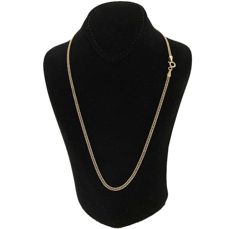 Gold Flat Link Chain 18KT - FKJCN2057 - Image 2