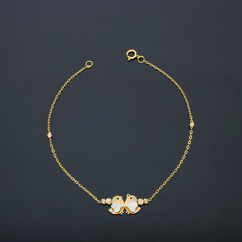 Gold Love Birds Bracelet 21KT - FKJBRL21KU6060 - Image 3