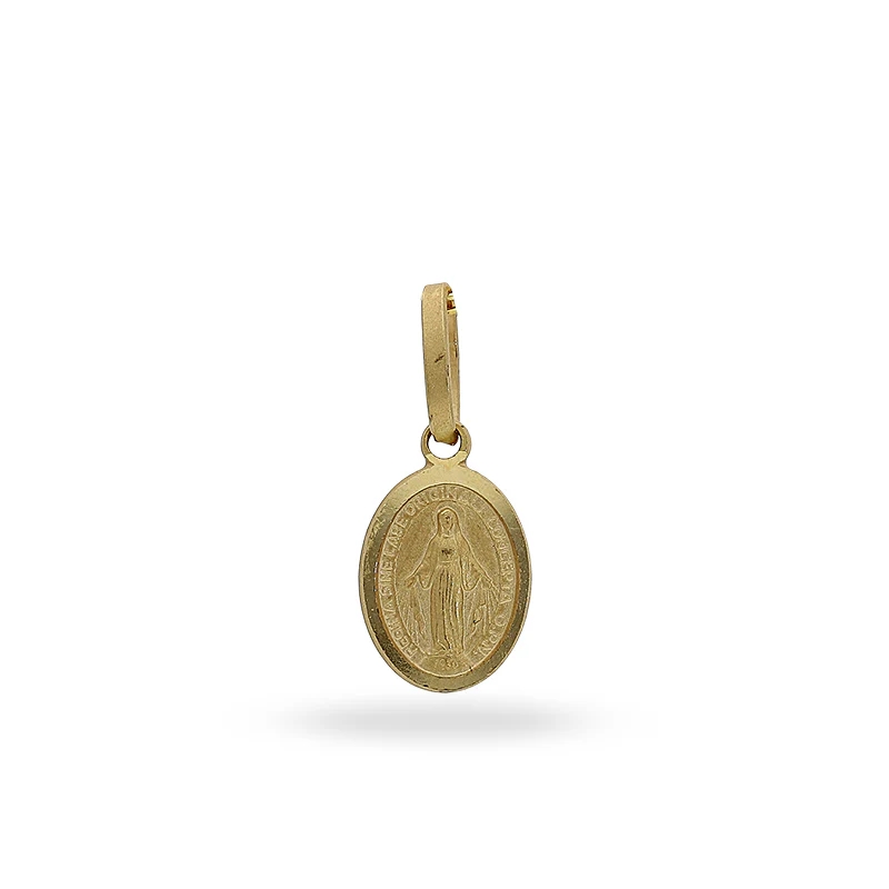 Gold Mother Mary Pendant 18KT - FKJPND18KU1003