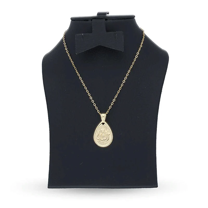 Gold Necklace (Chain with Allah Pendant) 18KT - FKJNKL18KU1129 - Image 3