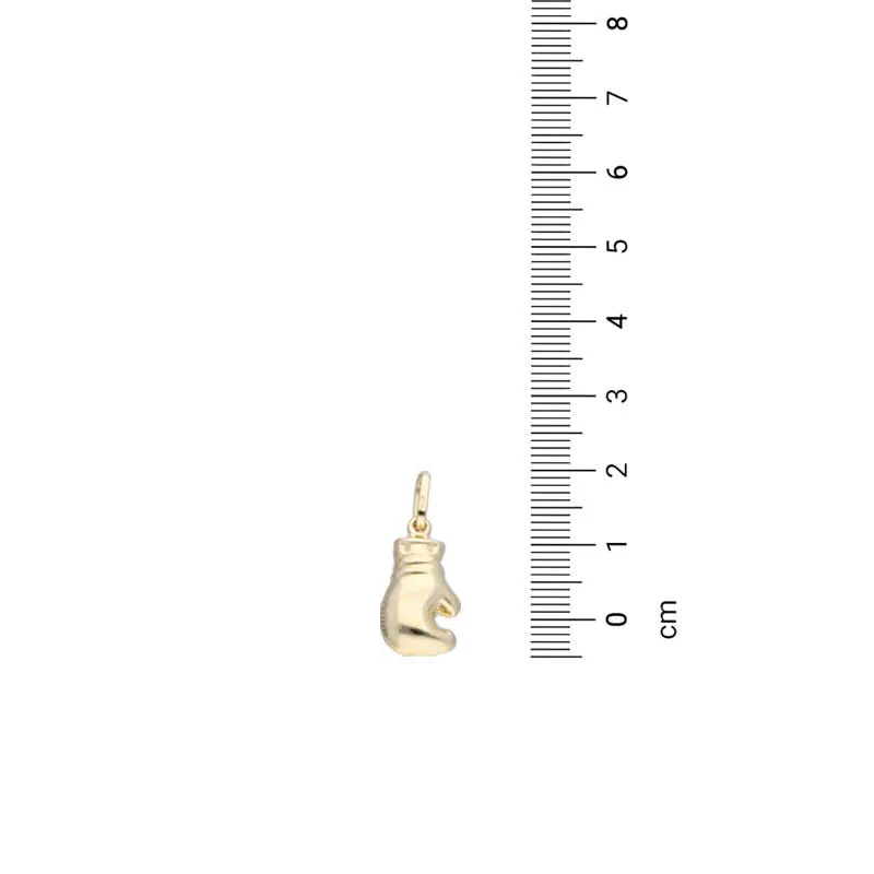 Gold Necklace (Chain with Boxing Glove Pendant) 18KT - FKJNKL18KU1119 - Image 4