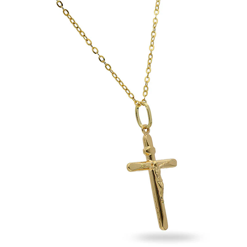 Gold Necklace (Chain with Cross Pendant) 18KT - FKJNKL18KU1002 - Image 2