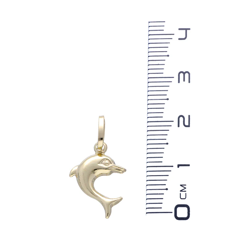 Gold Necklace (Chain with Dolphin Pendant) 18KT - FKJNKL18KU1060 - Image 4