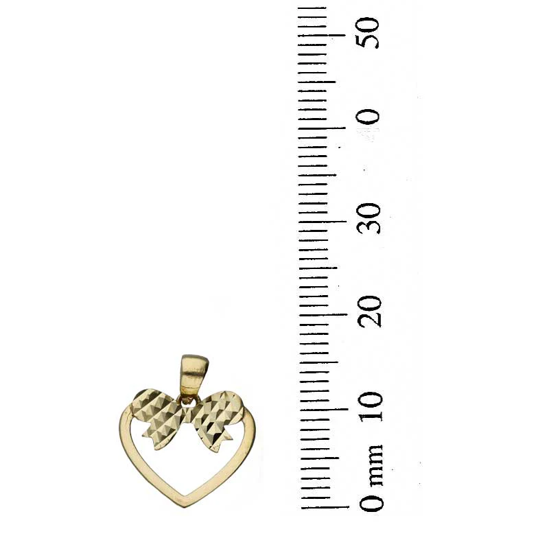 Gold Necklace (Chain with Heart Knot Pendant) 18KT - FKJNKL18KU1087 - Image 4