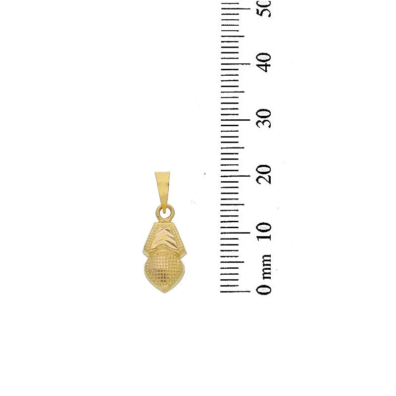 Gold Necklace (Chain with Heart Pendant) 18KT - FKJNKL18K2351 - Image 5