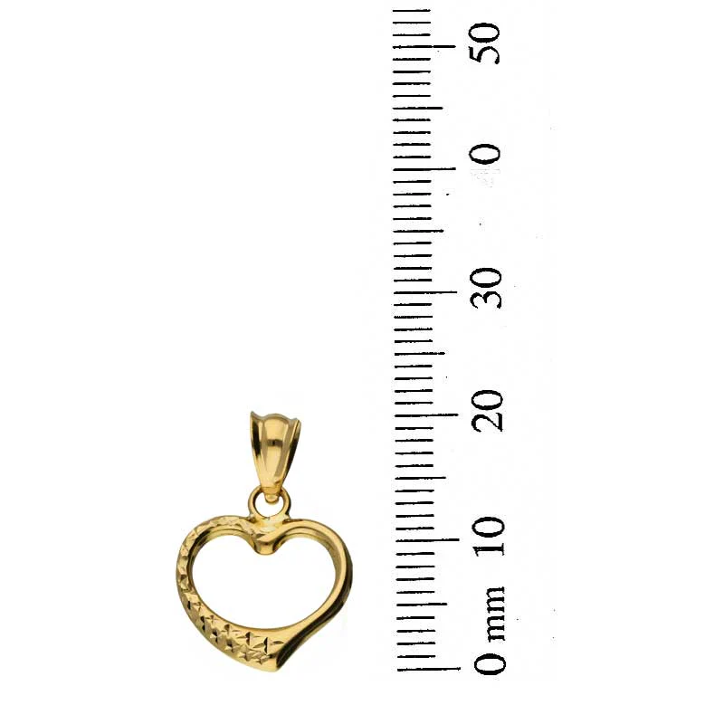 Gold Necklace (Chain with Heart Pendant) 18KT - FKJNKL18KU1089 - Image 4