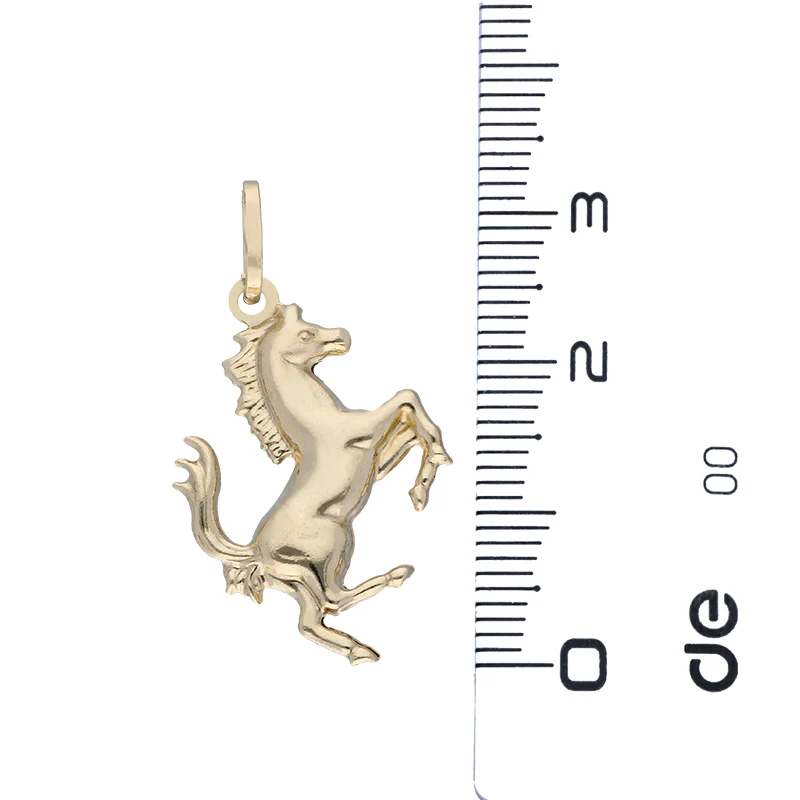 Gold Necklace (Chain with Horse Pendant) 18KT - FKJNKL18KU1099 - Image 4
