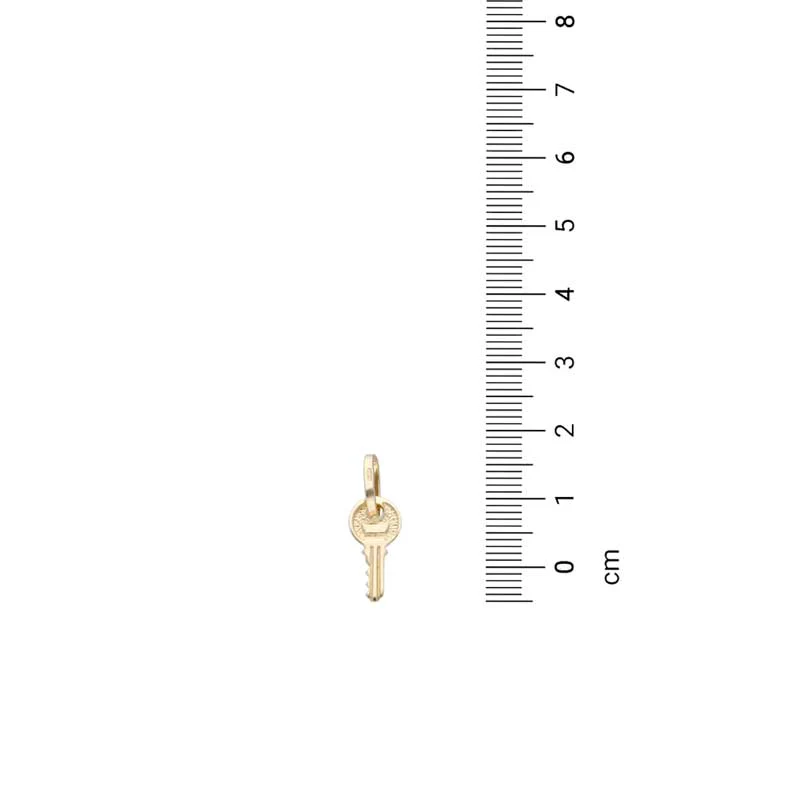 Gold Necklace (Chain with Key Pendant) 18KT - FKJNKL18KU1116 - Image 3